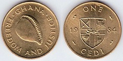 1 cedi 1984 Ghana 