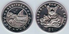 1 dollar 1995 Erythrée 