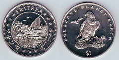 1 dollar 1996 Erythrée 