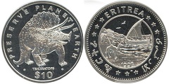 10 dollars 1993 Erythrée 