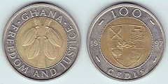 100 cedis 1997 Ghana 