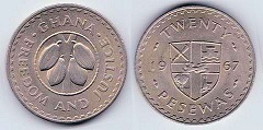 20 pesewas 1967 Ghana 