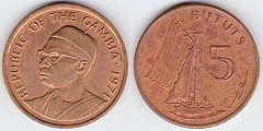 5 bututs 1971 Gambie
