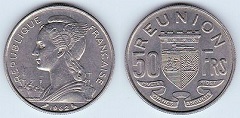50 francs 1962 île de la Réunion 