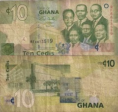 billet 10 cedis 2007 Ghana