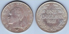 1 dollar 1961 Liberia 