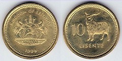 10 lisente 1998 Lesotho