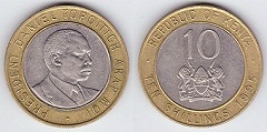 10 shillings 1995 Kenya 