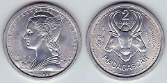 2 francs 1948 Madagascar