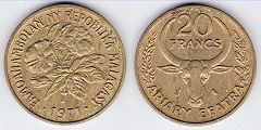 20 francs 1971 Madagascar