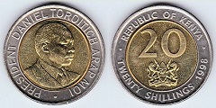 20 shillings 1998 Kenya 
