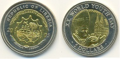 5 dollars 2005 Liberia