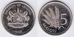 5 maloti 1998 Lesotho 