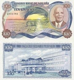 billet de 10 kwacha 1983 Malawi