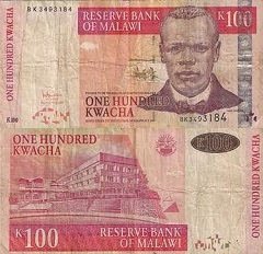 billet de 100 kwacha 2005 Malawi 
