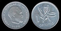 1 centimo 1975 Mozambique 