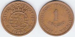 1 escudo 1965 Mozambique 