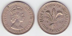 1 shilling 1962 Nigéria 