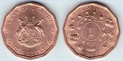 1 shilling 1987 Ouganda 