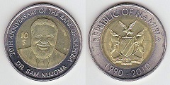 10 dollars 2010 Namibie 