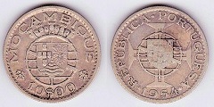 10 escudos 1954 Mozambique 