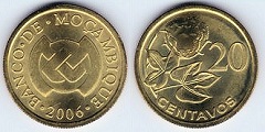 20 centavos 2006 Mozambique