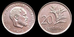 20 centimos 1975 Mozambique 