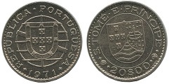 20 escudos 1971 Sao Tomé et Principe 