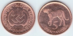 5 centavos 2006 Mozambique