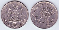 50 cents 1993 Namibie 