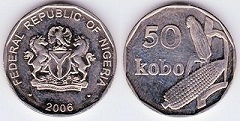 50 kobo 2008 Nigéria