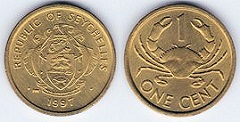 1 cent 1997 Seychelles