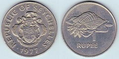 1 rupee 1977 Seychelles 