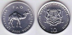 10 shillings FAO 2000 Somalie 