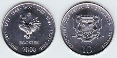 10 shillings 2000 Somalie 