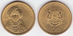 100 shillings 2002 Somalie