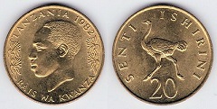 20 senti 1982 Tanzanie 