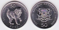 50 shillings 2002 Somalie