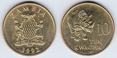 10 kwacha 1993 Zambie 