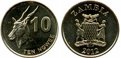 10 ngwee 2012 Zambie