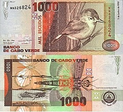 billet 1000 escudos 1992 Cap Vert
