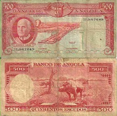 billet 500 escudos 1962 Angola
