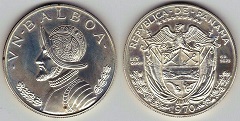 1 balboa 1970 Panama