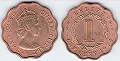 1 cent 1974 Bélize 