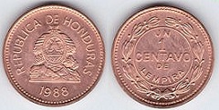 1 centavo 1988 Honduras