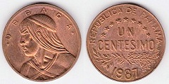 1 centesimo 1987 Panama 