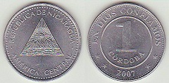 1 cordoba 2007 Nicaragua