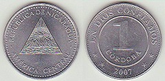 1 cordoba 2007 Nicaragua