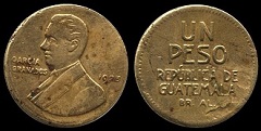 1 peso 1923 Guatemala 