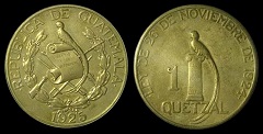 1 quetzal 1925 Guatemala 